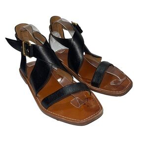 Chloe Leather Gladiator Woman Shoes Size 7.5 / Eu 38